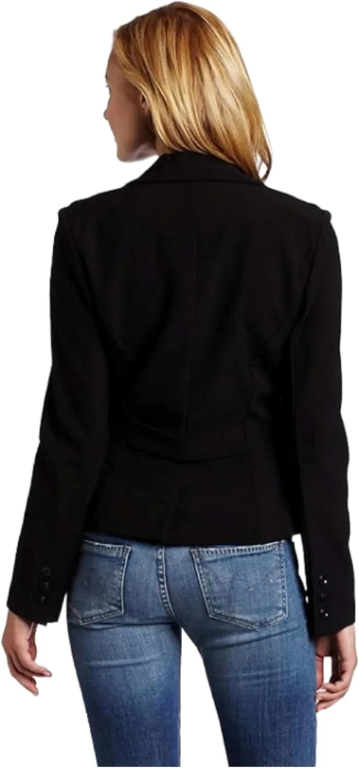 A. Byer Women's Long Sleeve Button Welt Jacket Blazer