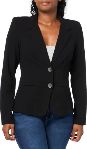 A. Byer Women's Long Sleeve Button Welt Jacket Blazer
