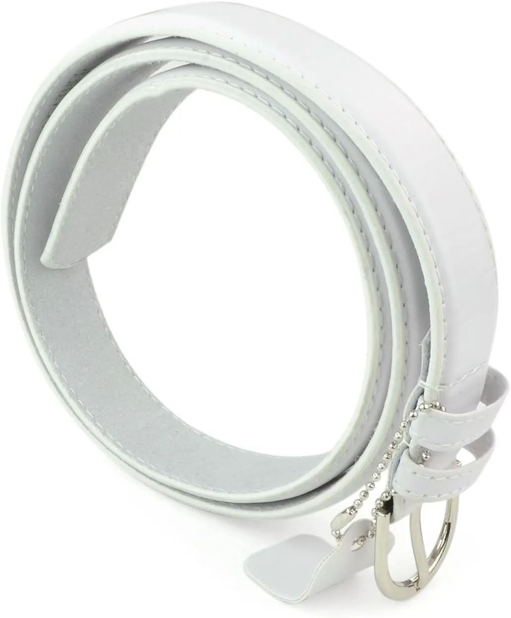 Belle Donne Small to Plus Size Belt Women, Bonded Leather, Silver Polished Buckle, Belts for Women, For Ladies Dress n Jeans