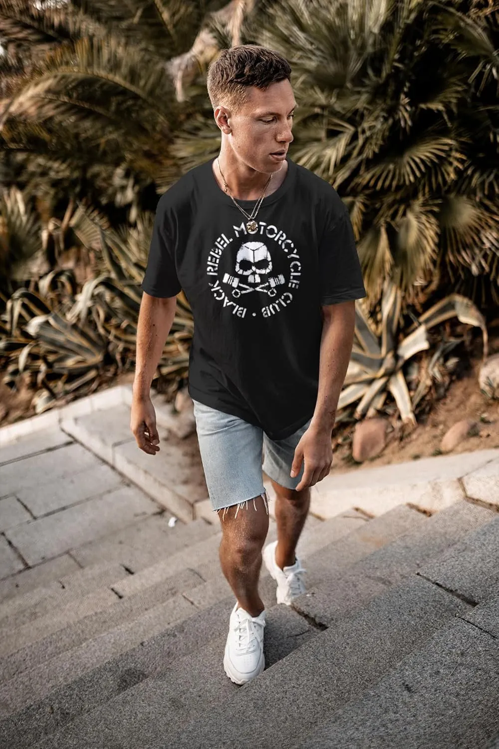 Black Rebel Motorcycle Club Logo T Shirt Adult Black Short Sleeve American Rock Band Music Graphic Tees