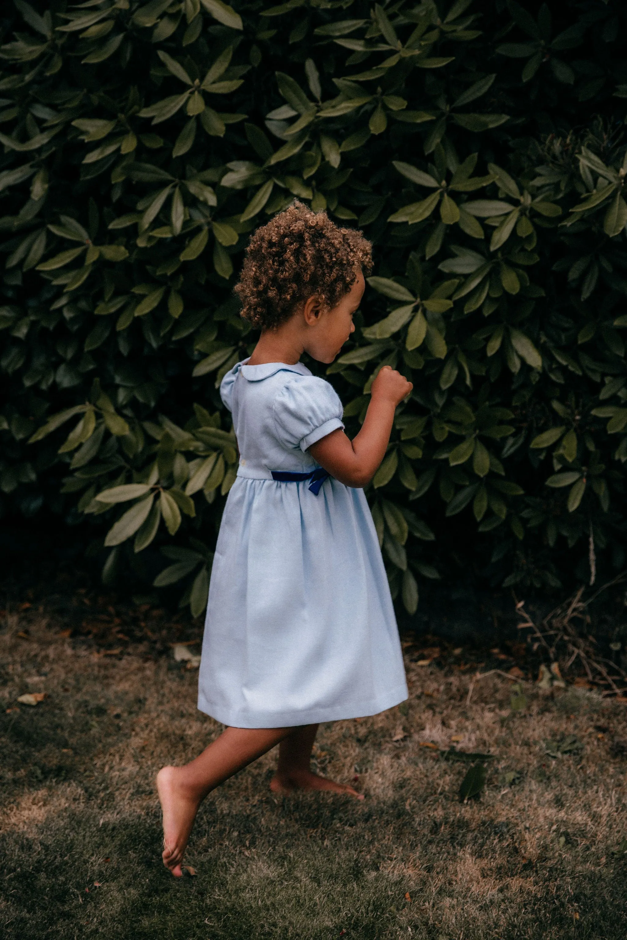 Bow Dress - Light Blue