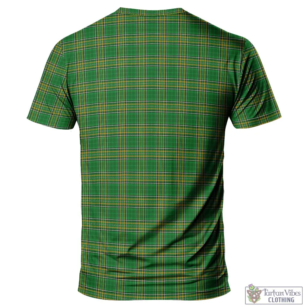 Bowen Irish Clan Tartan T-Shirt with Family Seal