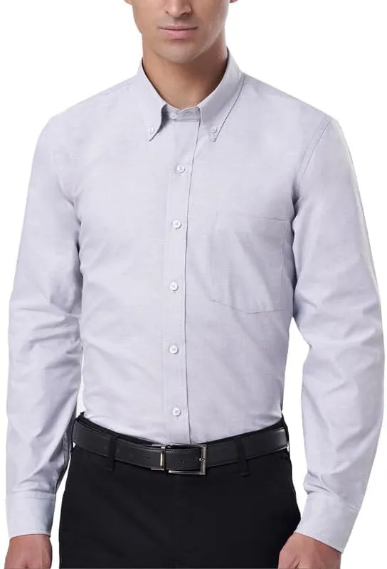 cotton king Mens Shirts | 100% Cotton Long Sleeve Shirts for Men | Button Down Shirt Men | Oxford Mens Dress Shirt