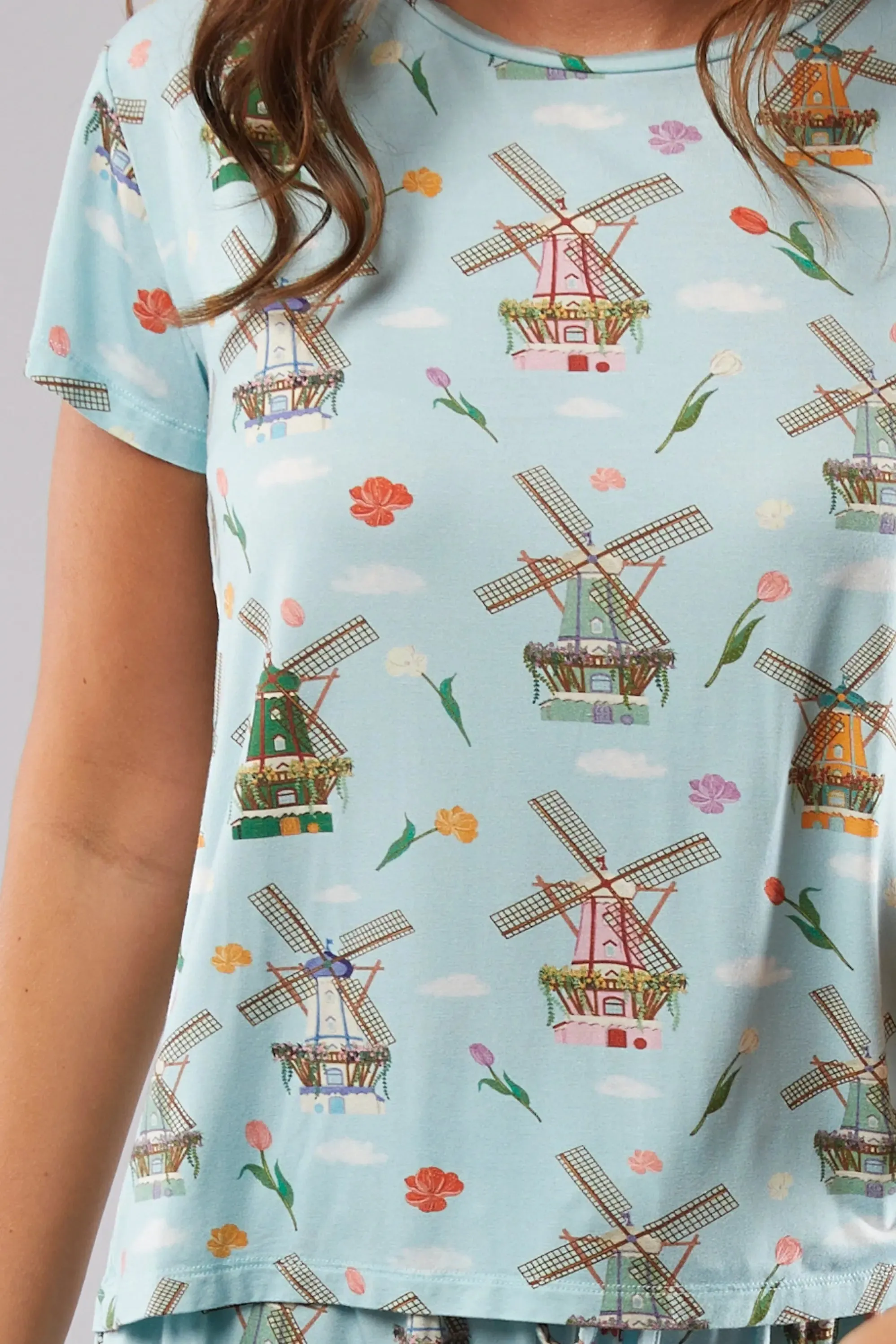 Dutch Windmills T-Shirt Pyjama Trouser Set