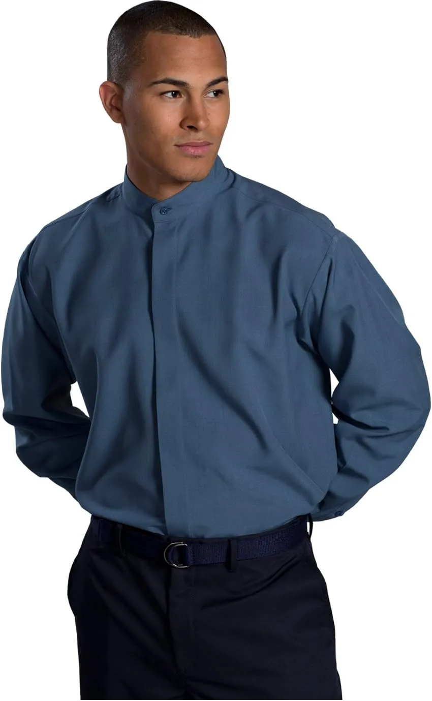 Edwards Garment Men's Big and Tall Banded Collar Shirt