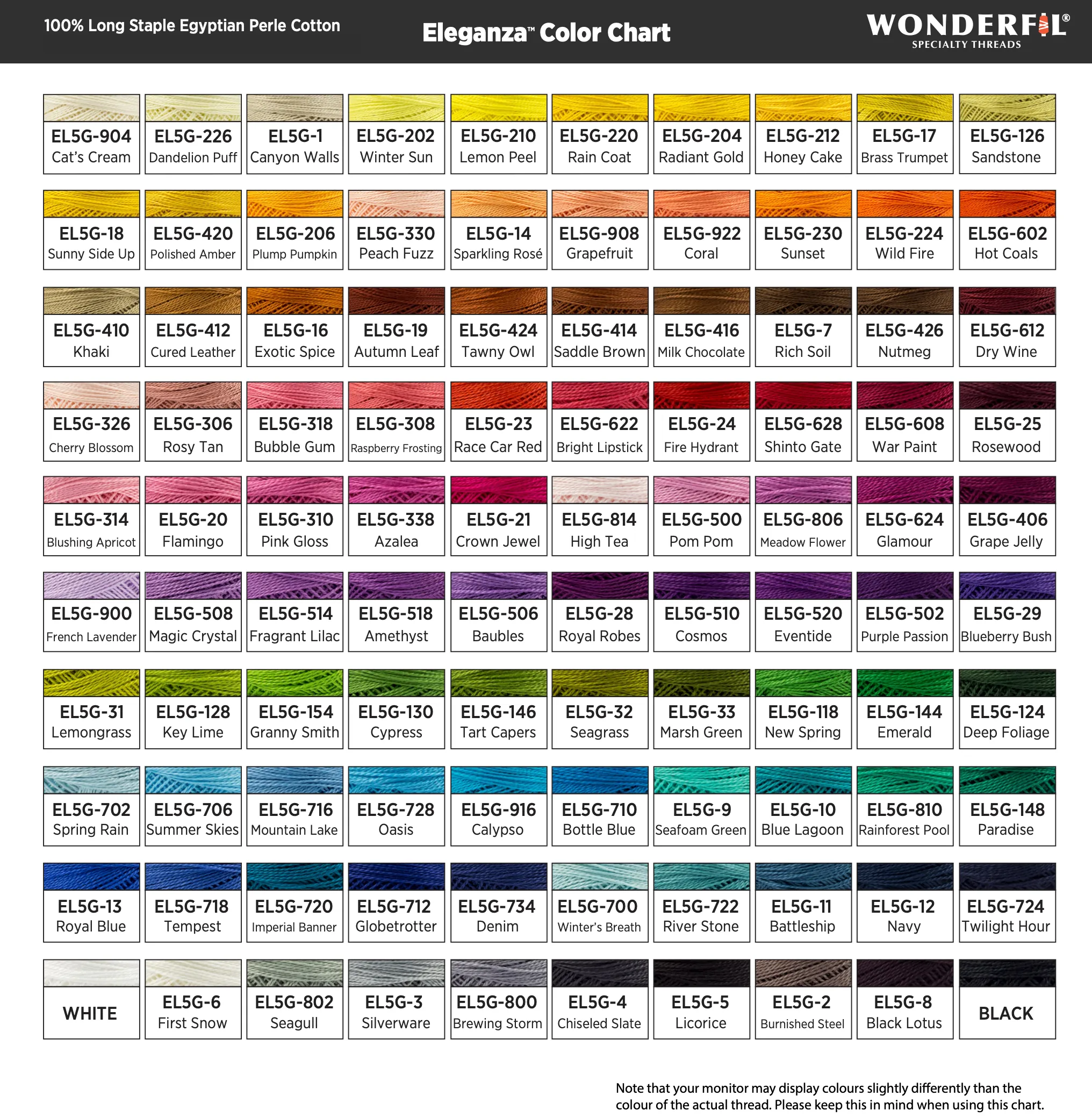 Eleganza #8 Perle Cotton by WonderFil | EL5G-118 New Spring | 5 grams