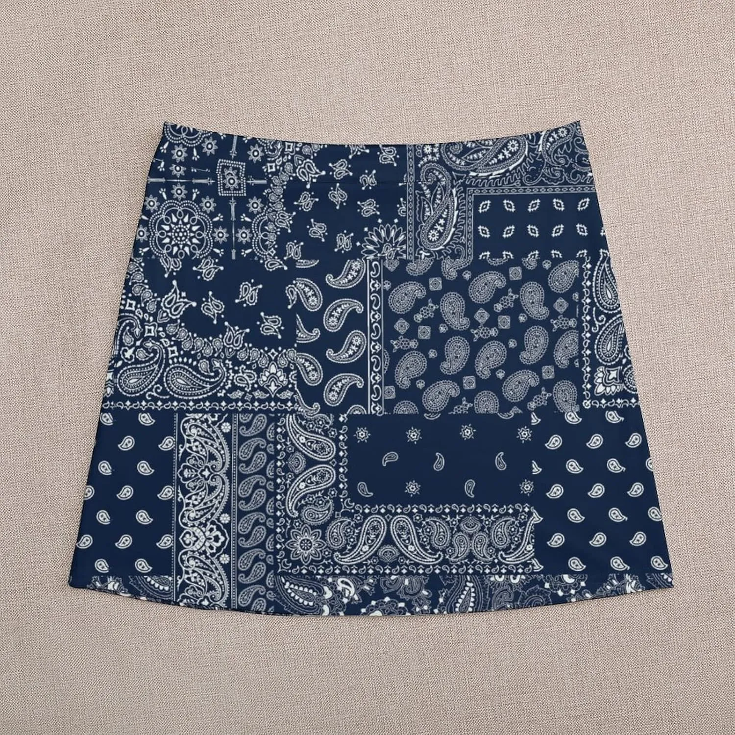Women's High Waist Black and White Gothic Witch's Cat Skirt Stretchy Casual Mini Skirt